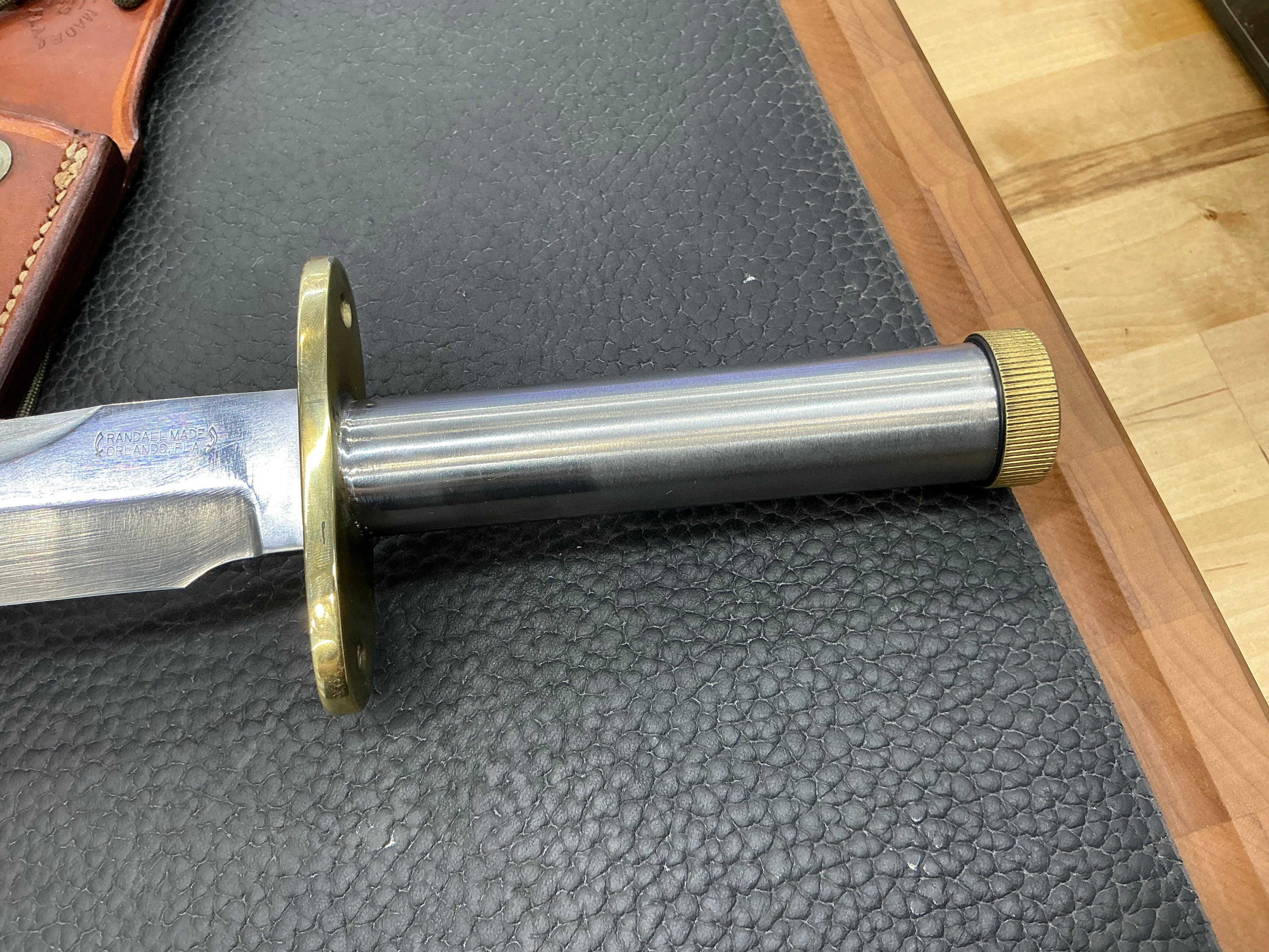 Vietnam Era Randall Made Knives Model 18-7.5 w/Original Sheath & Stone