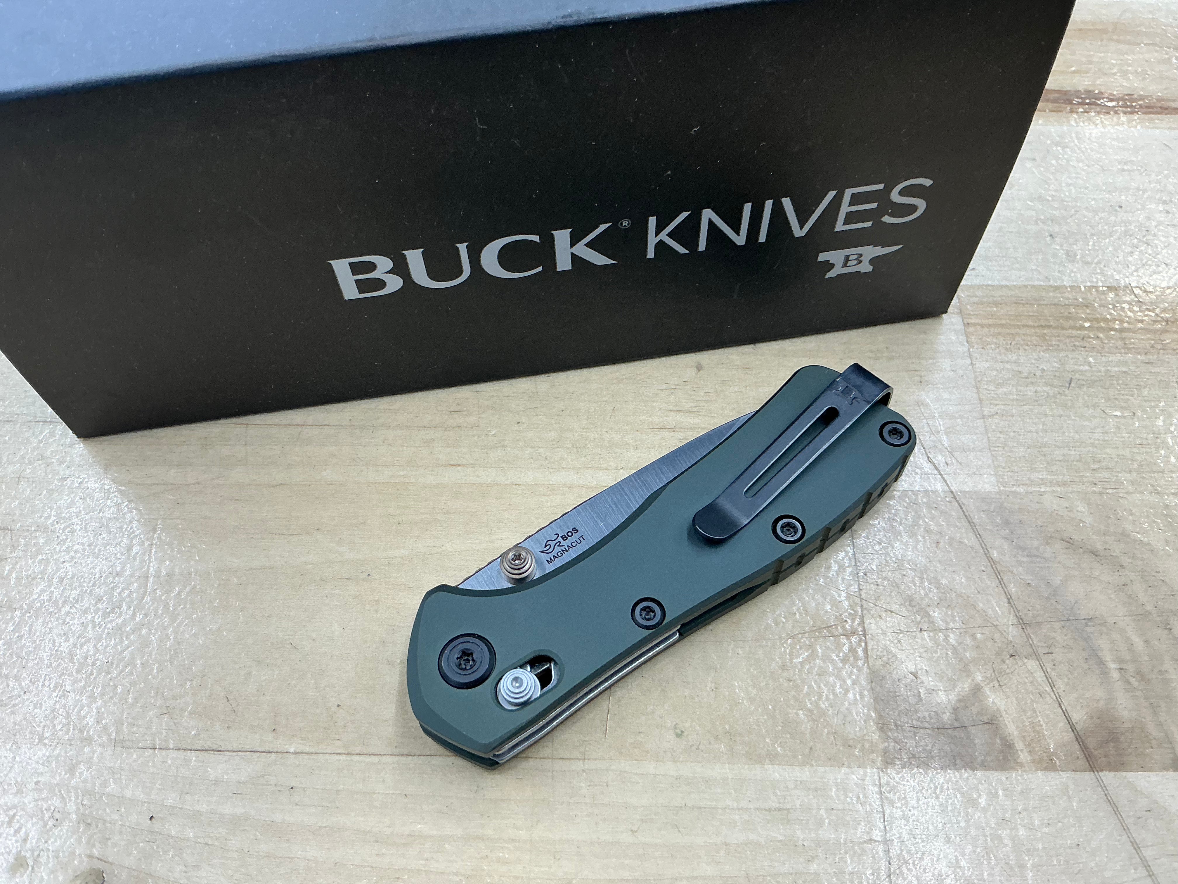 Buck Mini Range Elite - MagnaCut - Green Aluminum