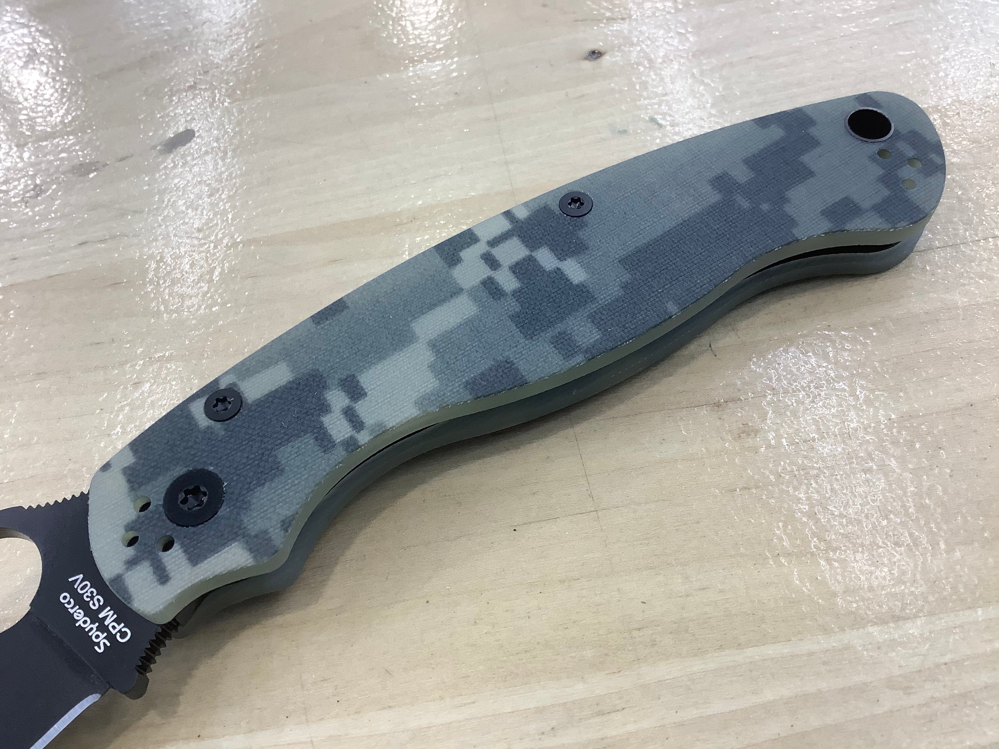 Spyderco Military 2 Compression Lock Camo G-10 Negro CPM-S30V C36GPCMOBK2