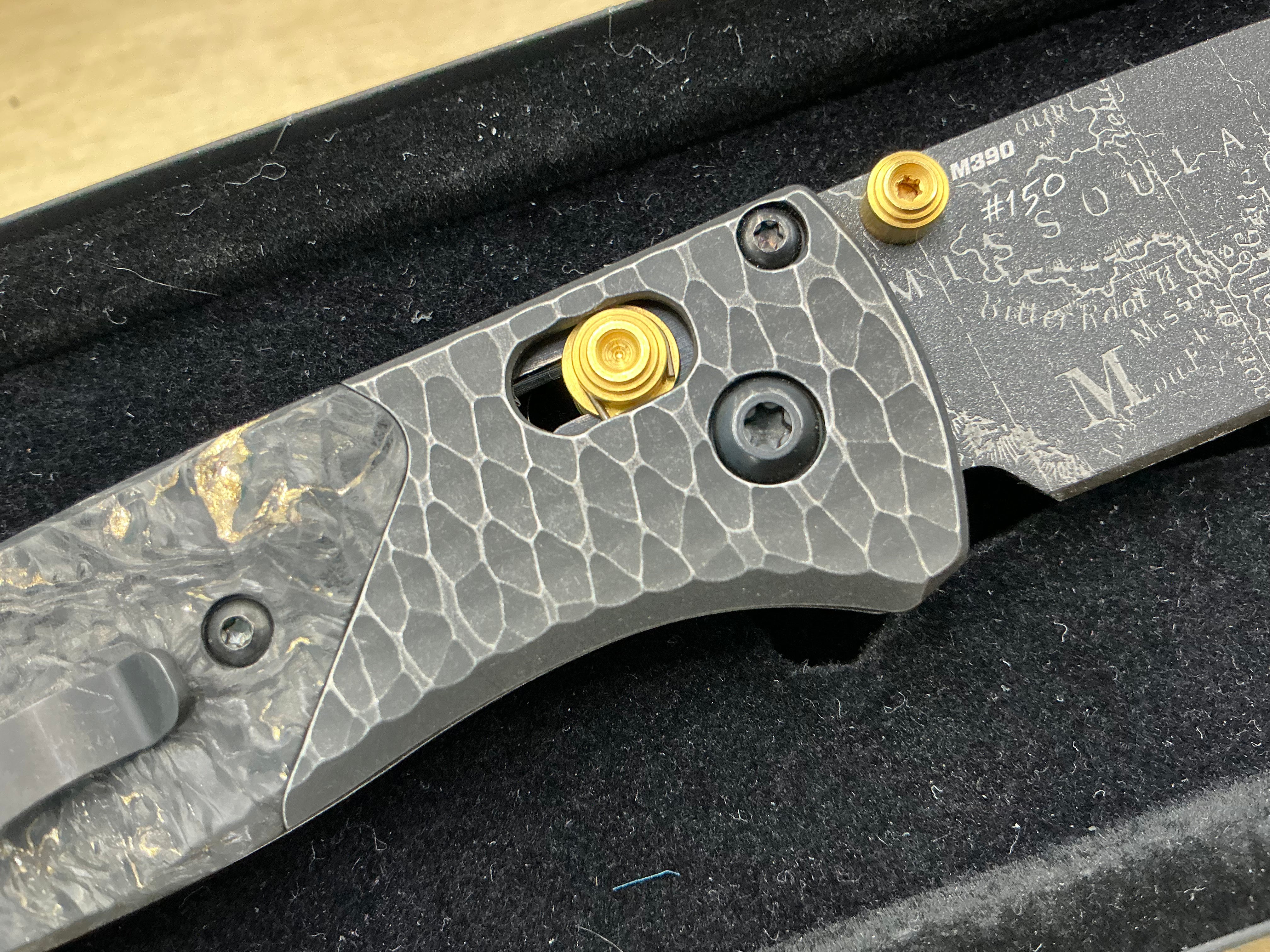 Gold Class Benchmade Bugout 535BK-251 #150 of 250
