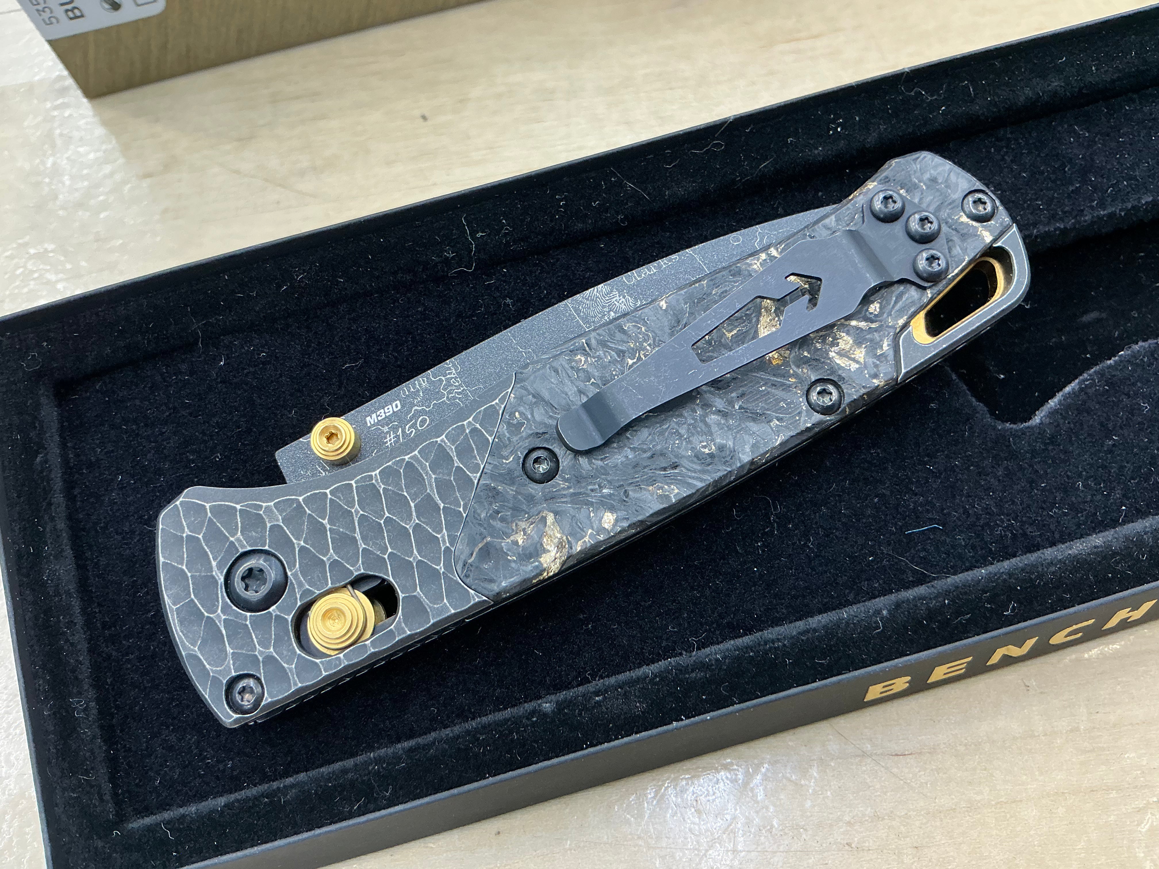 Gold Class Benchmade Bugout 535BK-251 #150 of 250