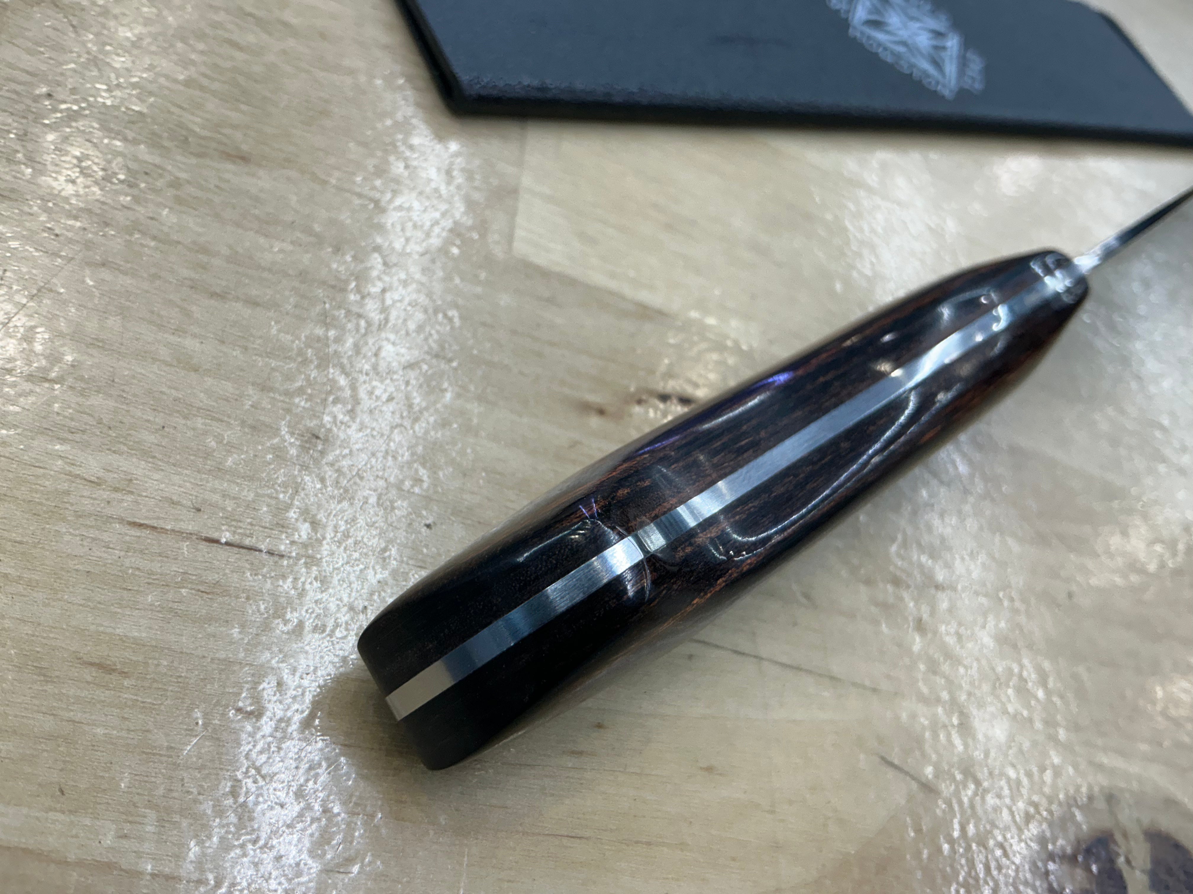 Walnut Santoku - CPM154 - Liberty Wood Handle