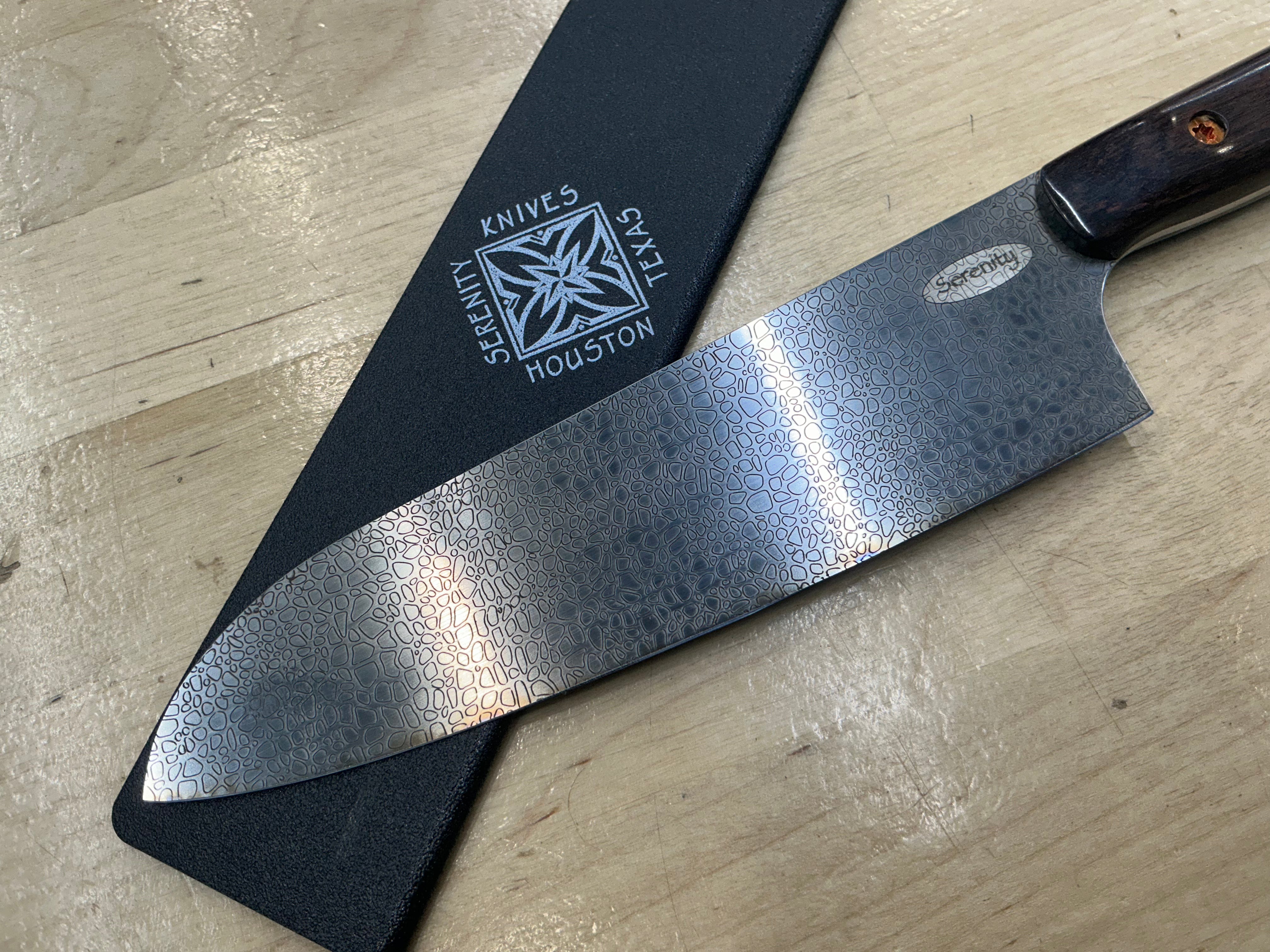 Pebble Santoku - CPM154 - Liberty Wood Handle