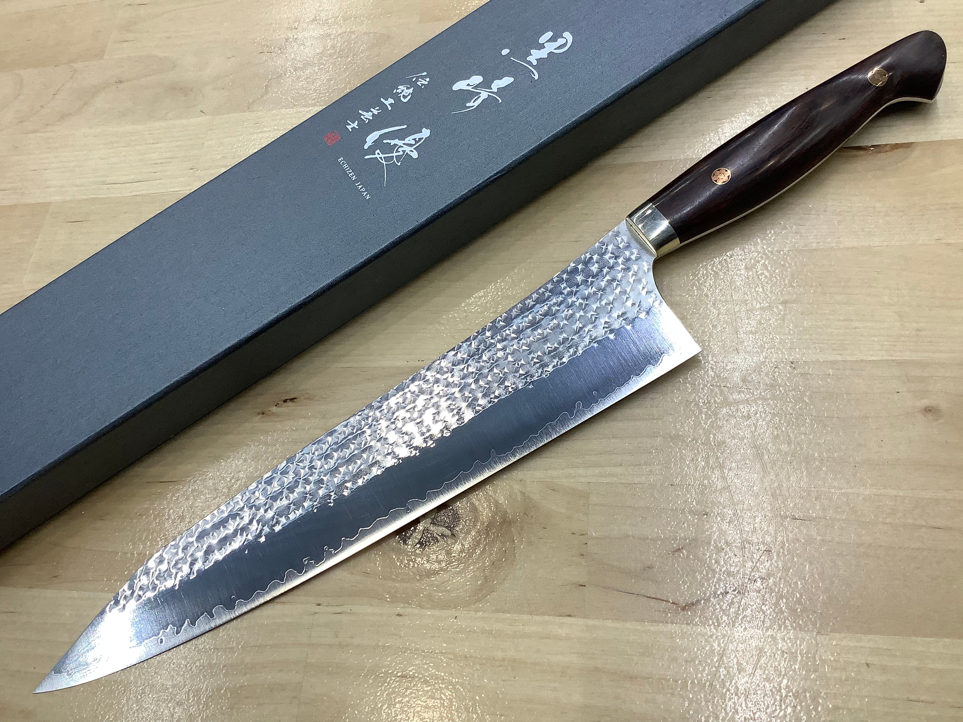 Couteau de chasse Yu Kurosaki R2 Senko Gyuto 270 mm avec manche en bois de fer occidental