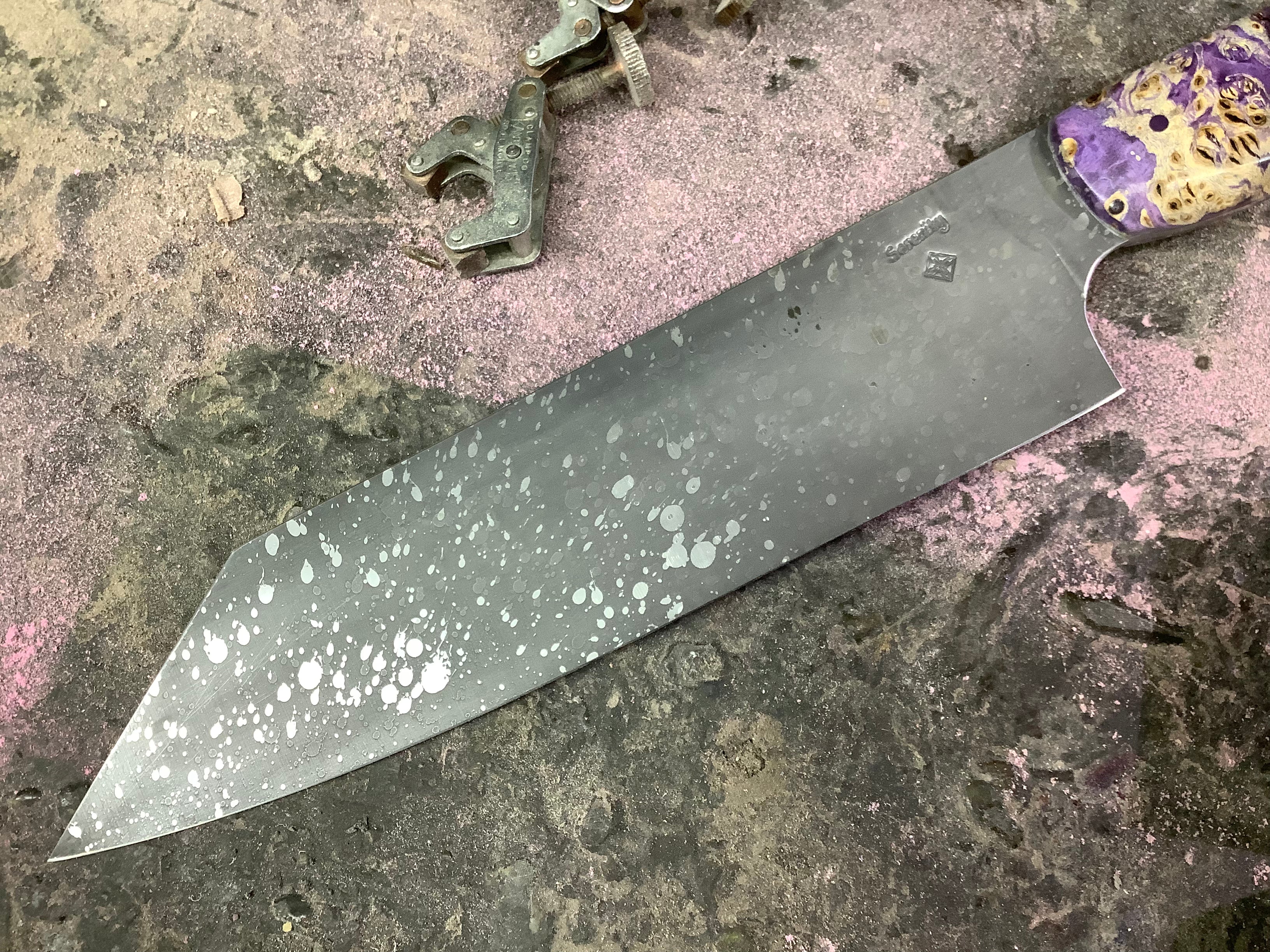 Kiritsuke Gyuto - CPM MagnaCut - Arbusto de arce morado