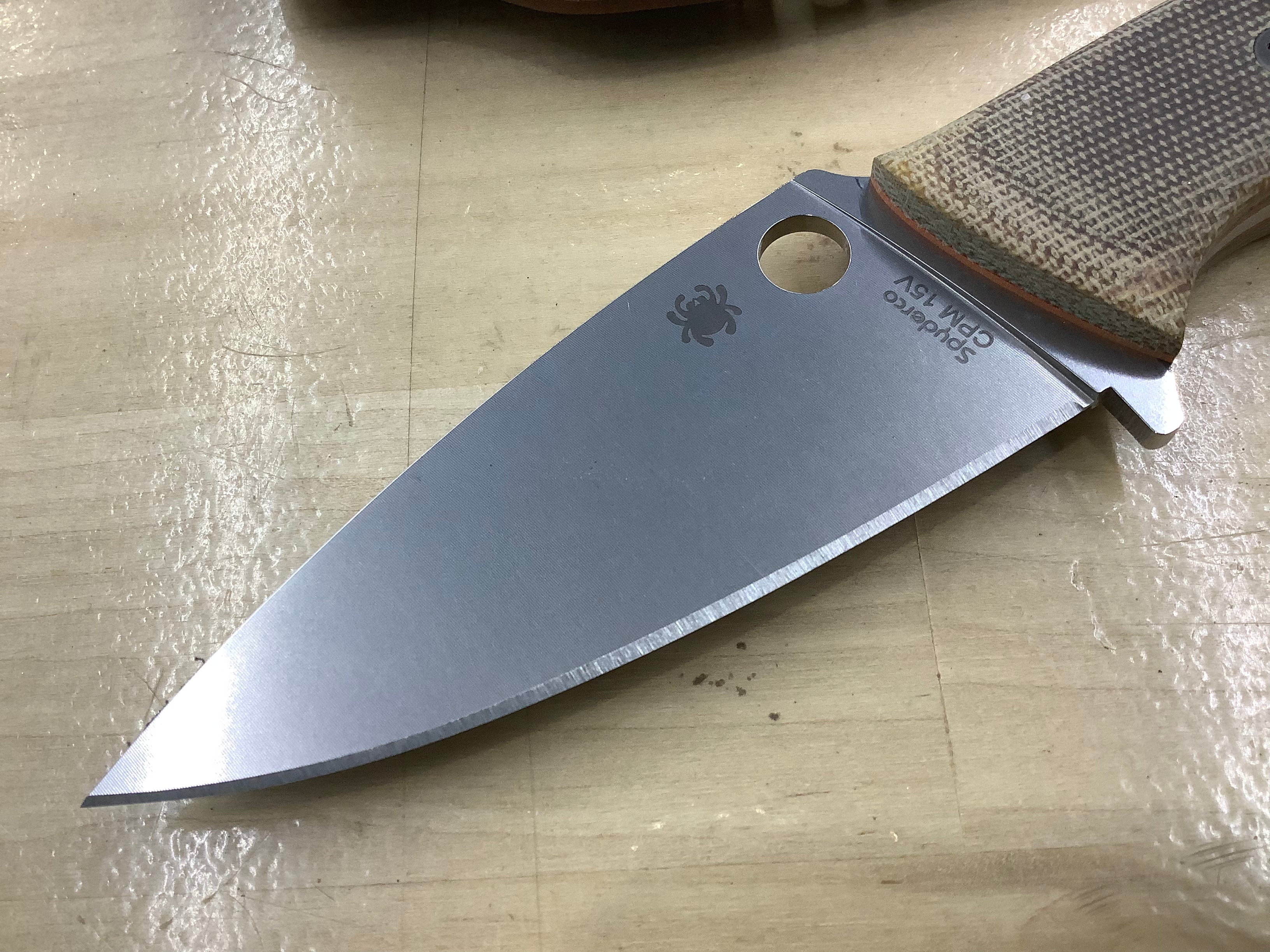 Casco Spyderco Custom Mule Team CPM 15v Micarta