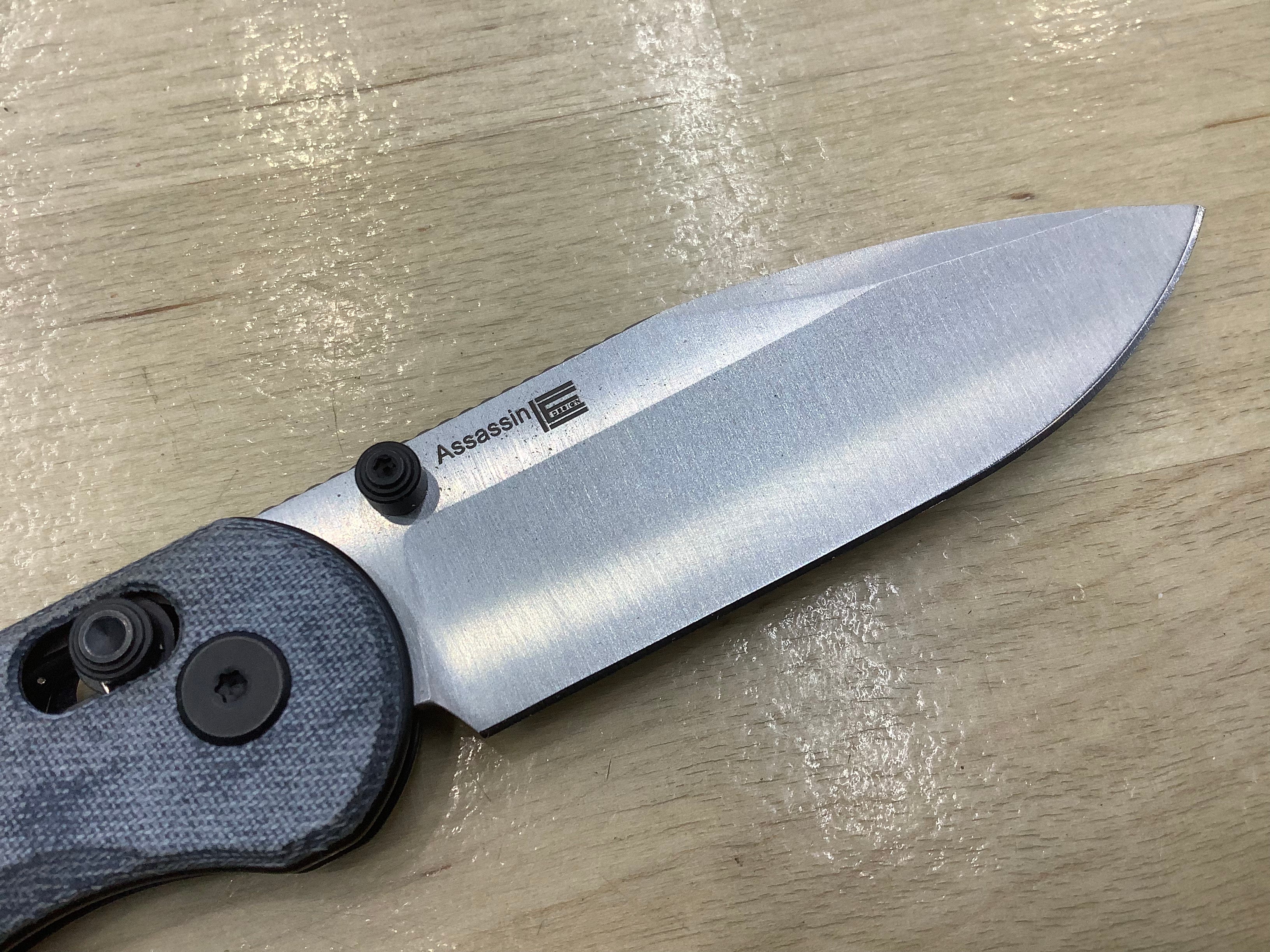 Kizer Vanguard Assassin Clutch Lock Knife Denim Micarta V3549A2