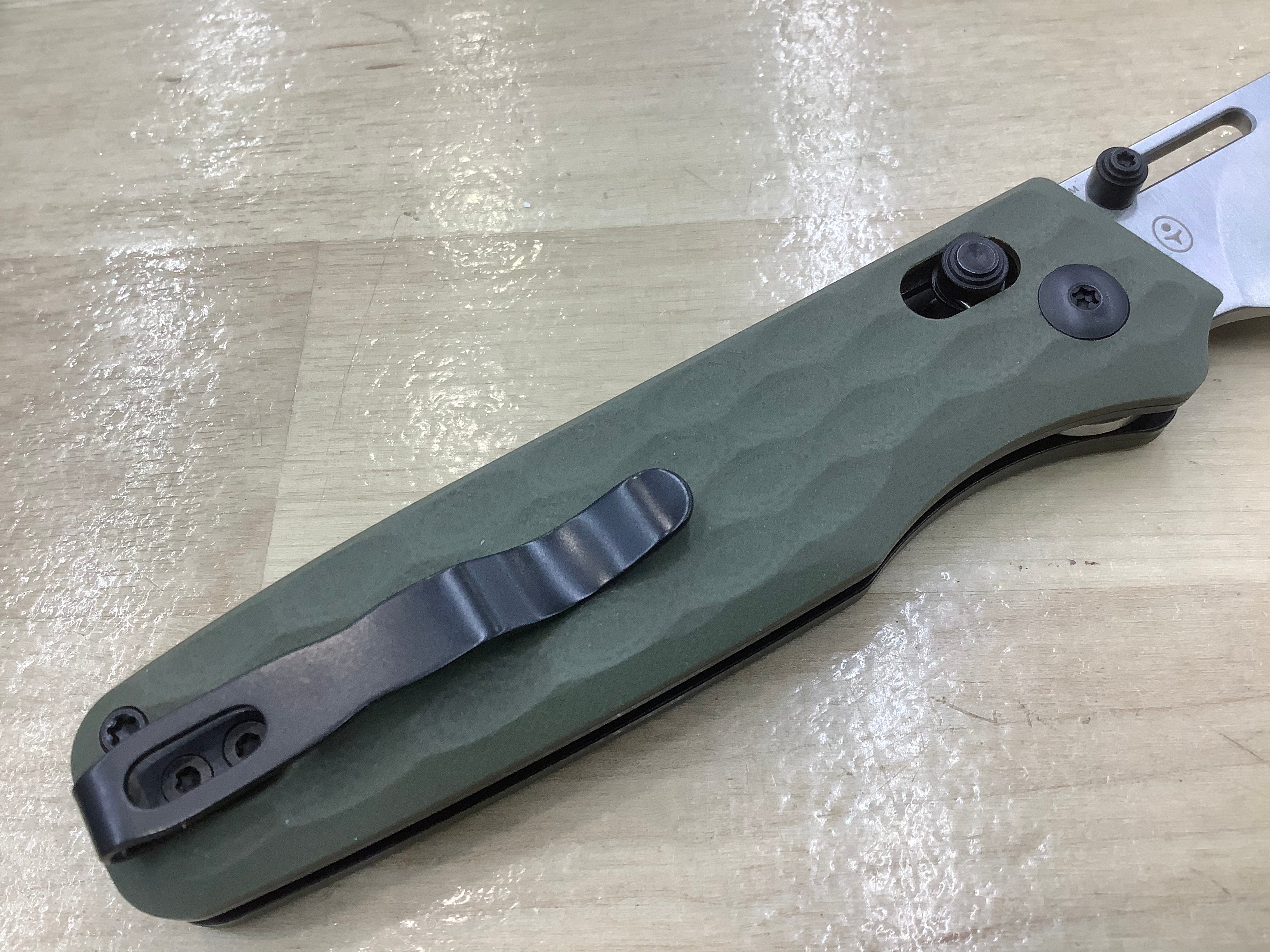 Kizer Vanguard Task 154CM Blade Clutch Lock Green G-10 Handle V3641C3 (3.04" Satin)