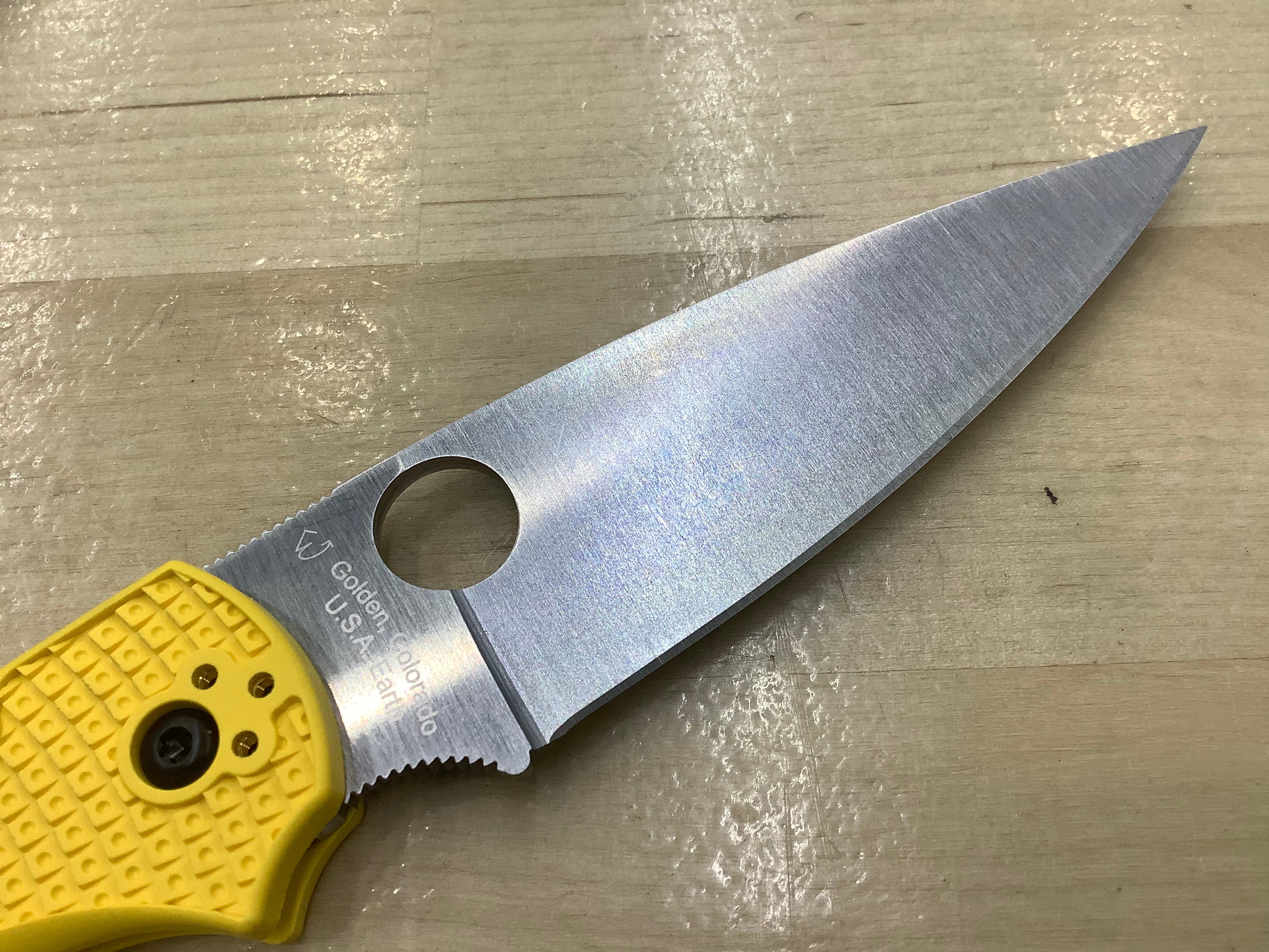 Spyderco Native Chief Lightweight in CPM MagnaCut Lockback with Yellow FRN