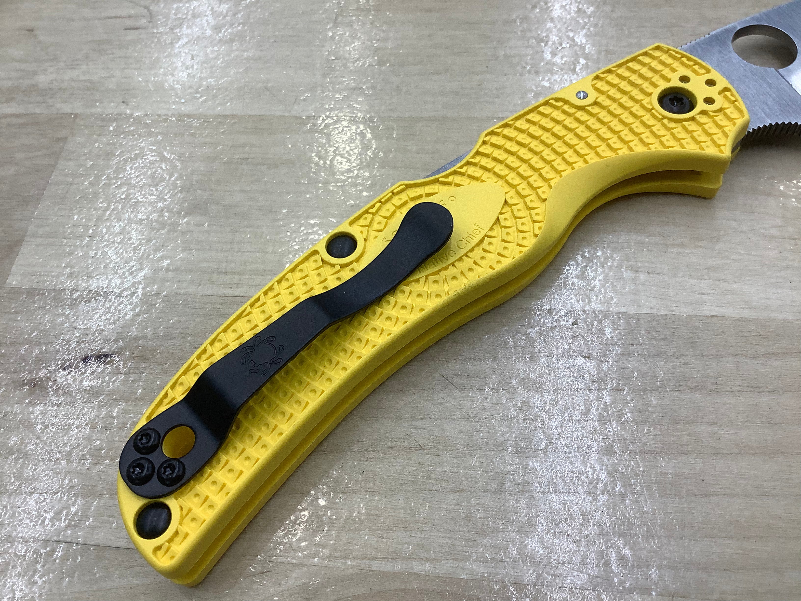 Spyderco Native Chief Lightweight in CPM MagnaCut Lockback with Yellow FRN