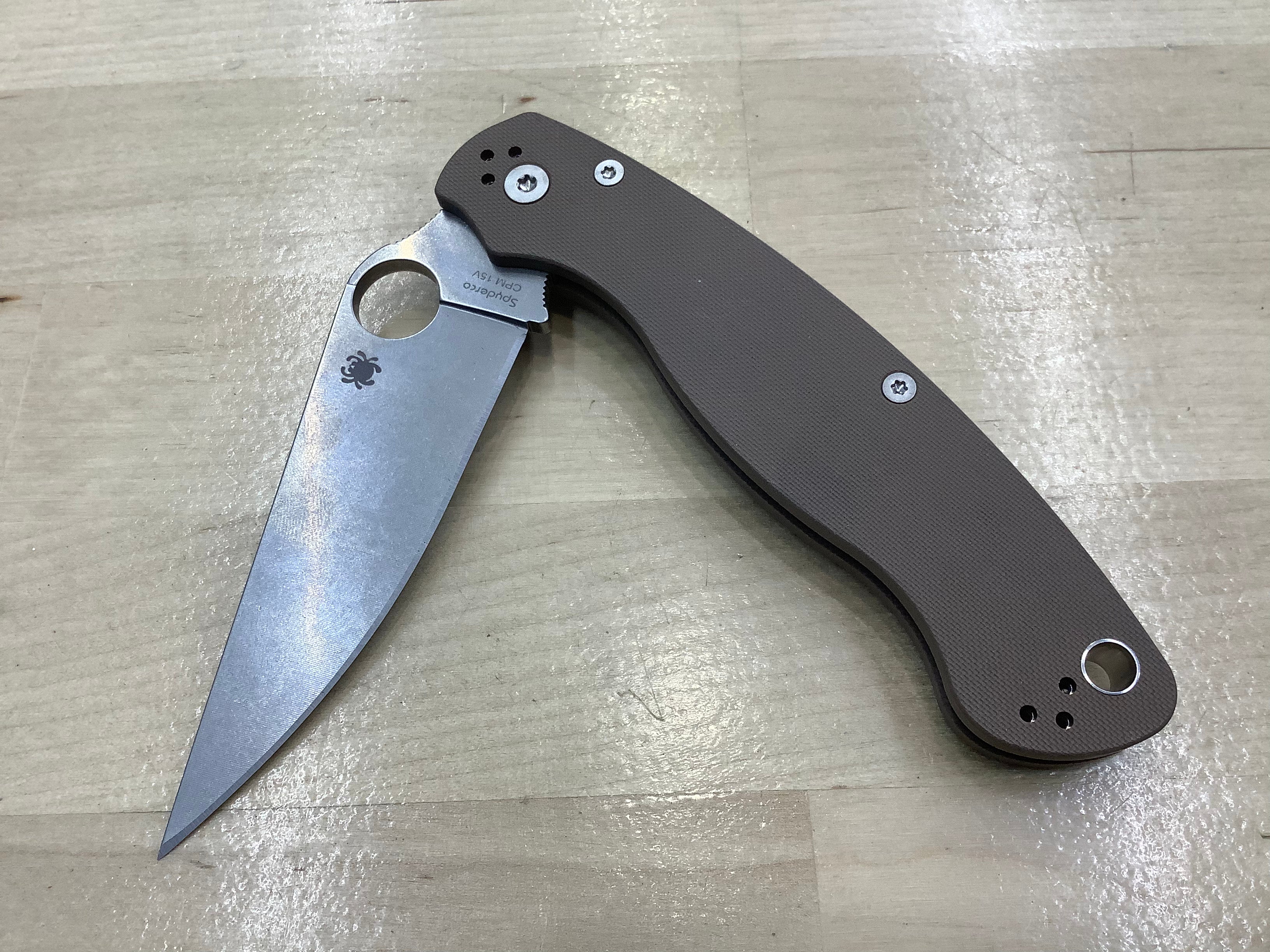 Spyderco Military 2 Brown G-10 CPM 15V SPRINT RUN - C36GBN15V2