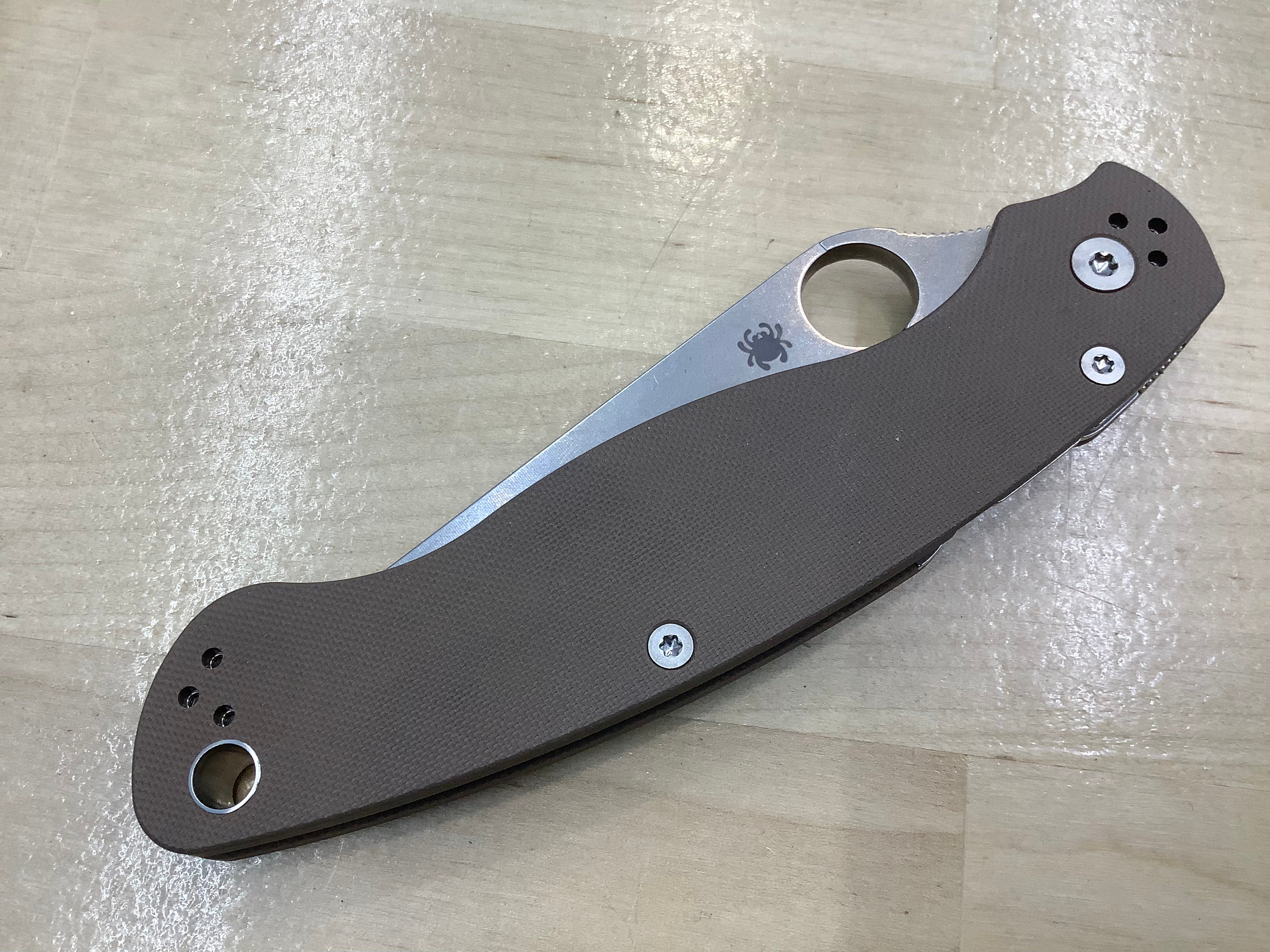 Spyderco Military 2 Brown G-10 CPM 15V SPRINT RUN - C36GBN15V2