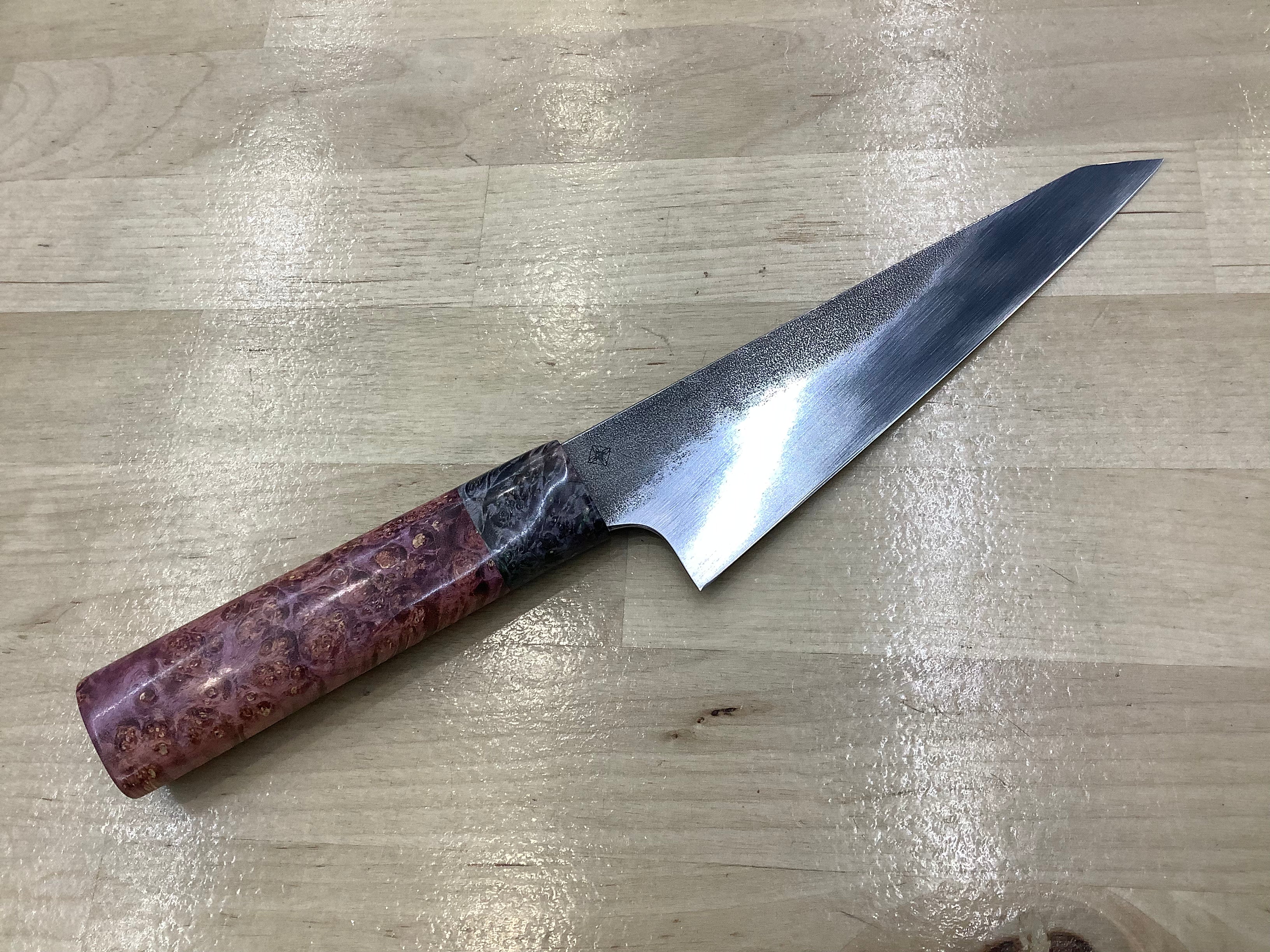 Kiritsuke Chef Knife in CPM MagnaCut with Box Elder Ferrule & Handle