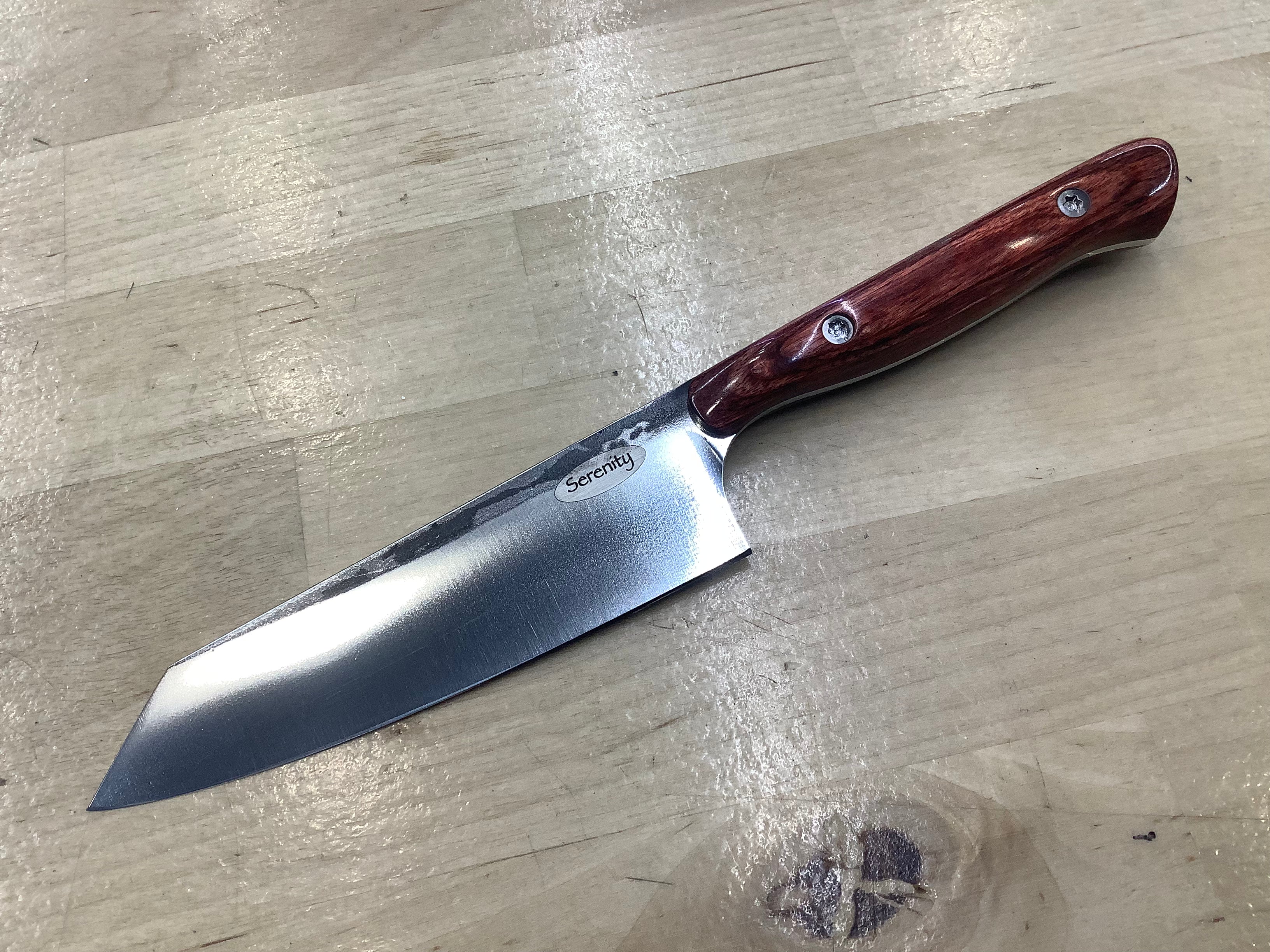 Rosewood Petty Knife - CPM154 - Laminated Wood Handle