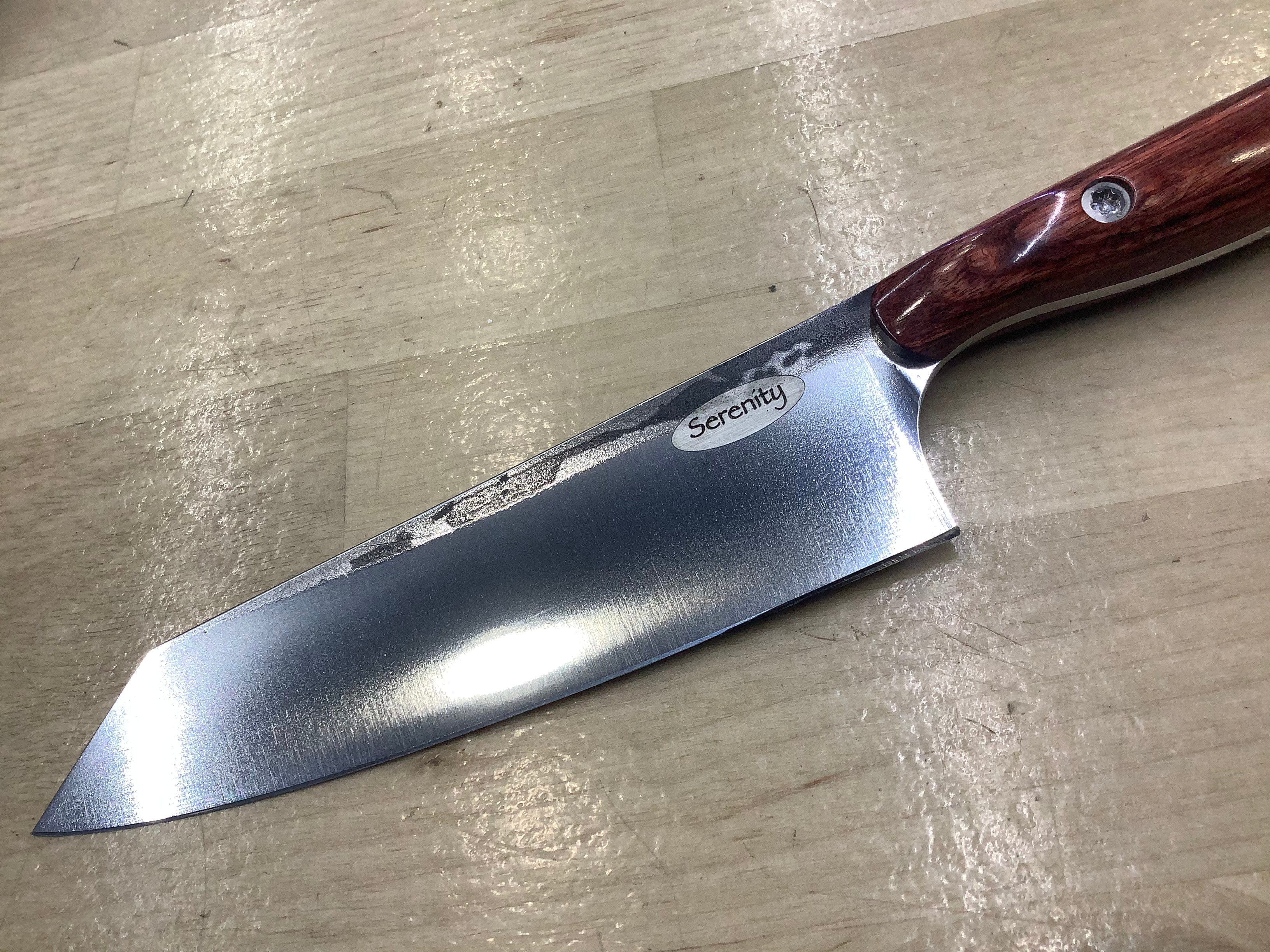 Rosewood Petty Knife - CPM154 - Laminated Wood Handle