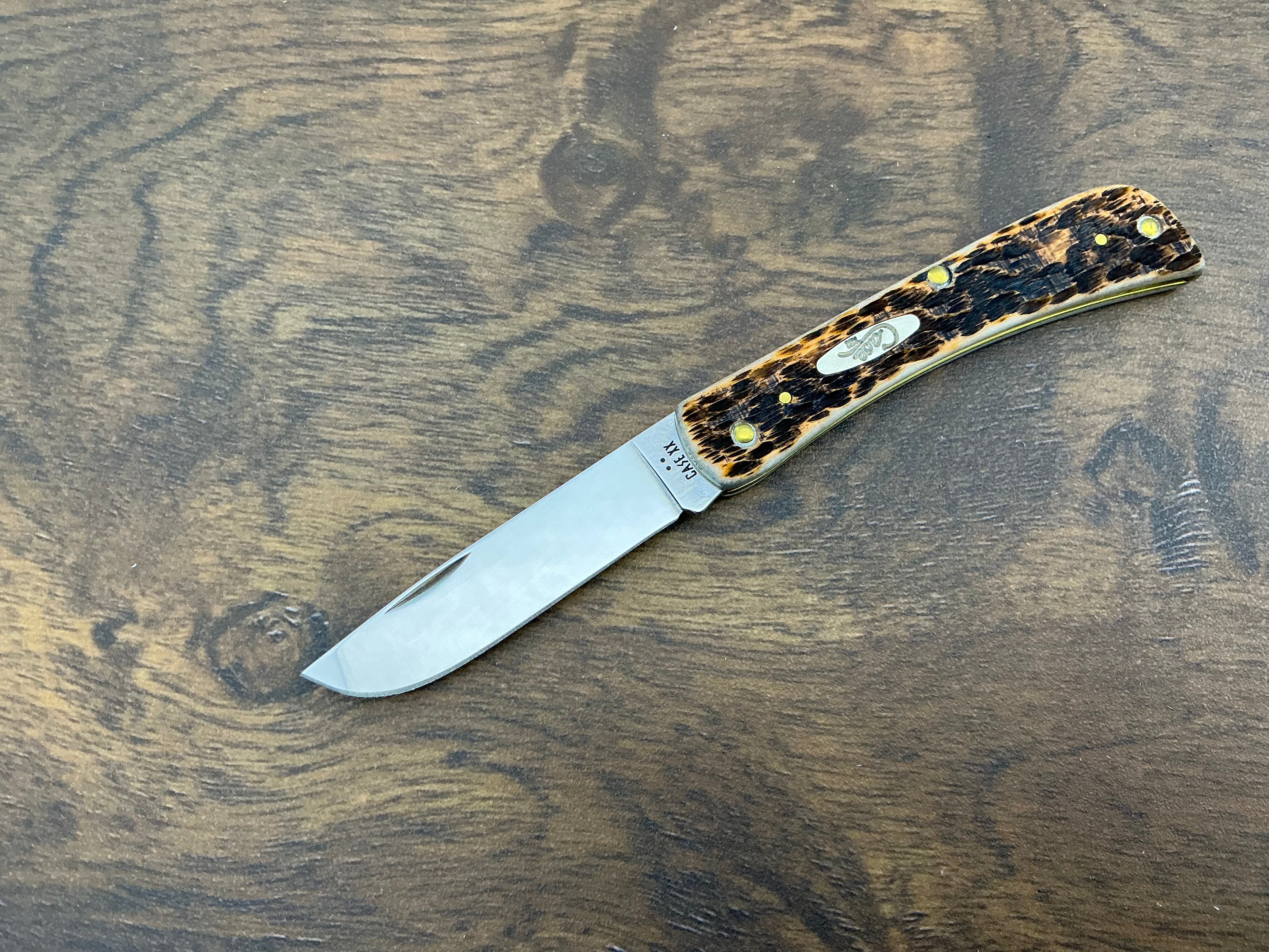 Case Amber Bone Peach Seed Jig Sod Buster Jr. - 30092 – Serenity