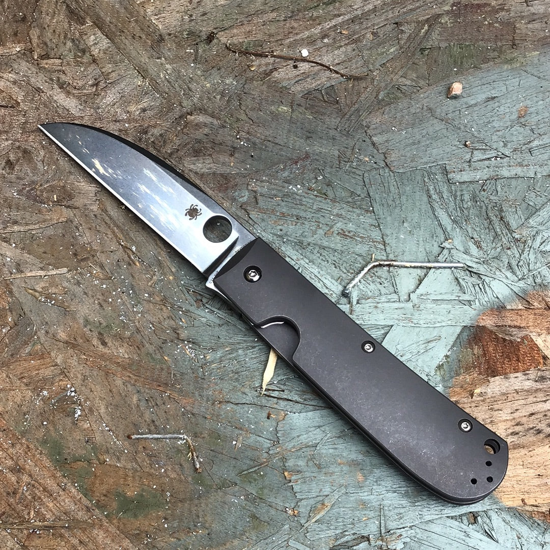 Spyderco SwayBack Frame Lock Knife (3.53" Stonewash XHP) C249TIP