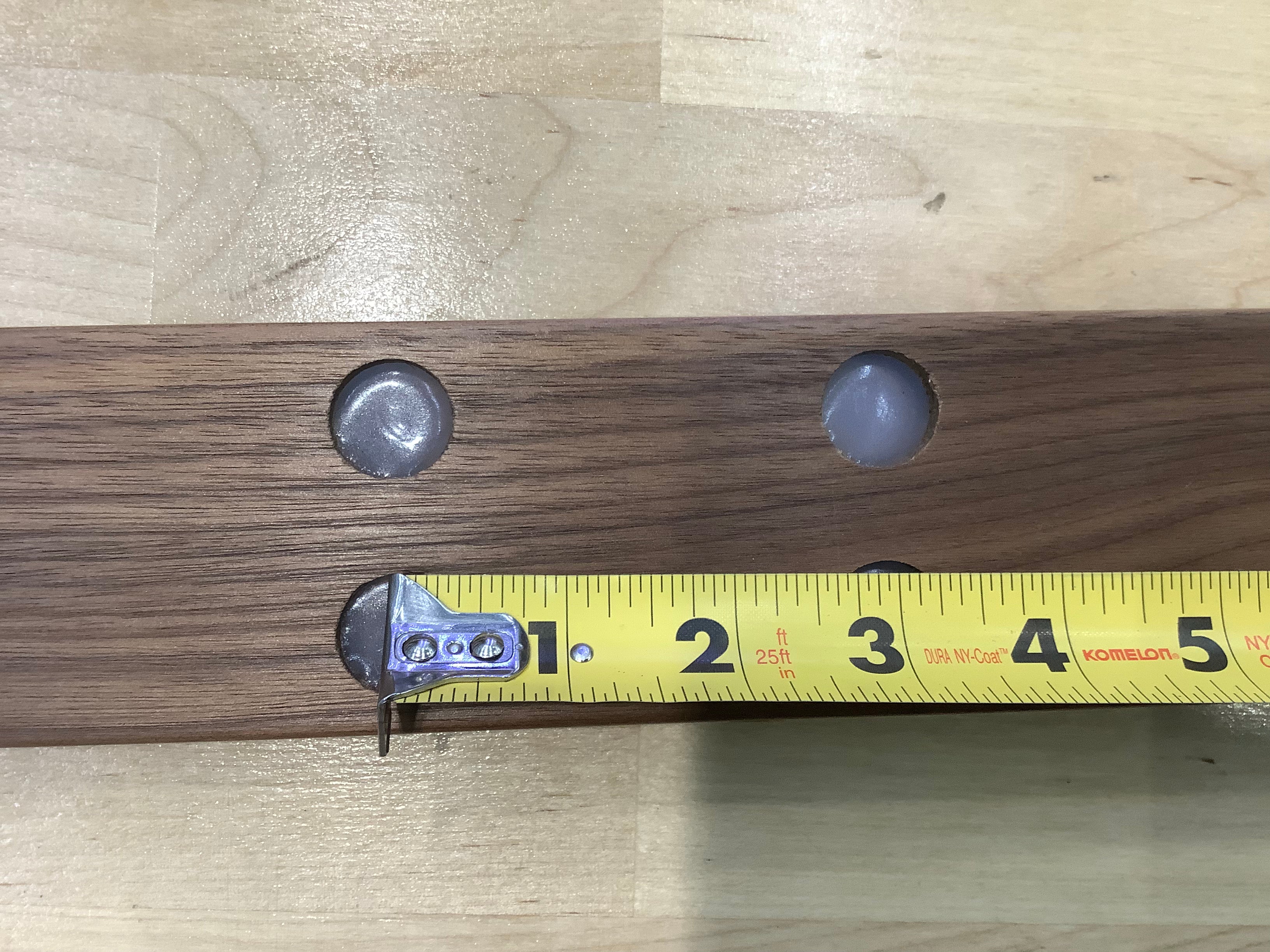 Used Walnut Magnet Knife Rack 18” Long x 2.5” Wide