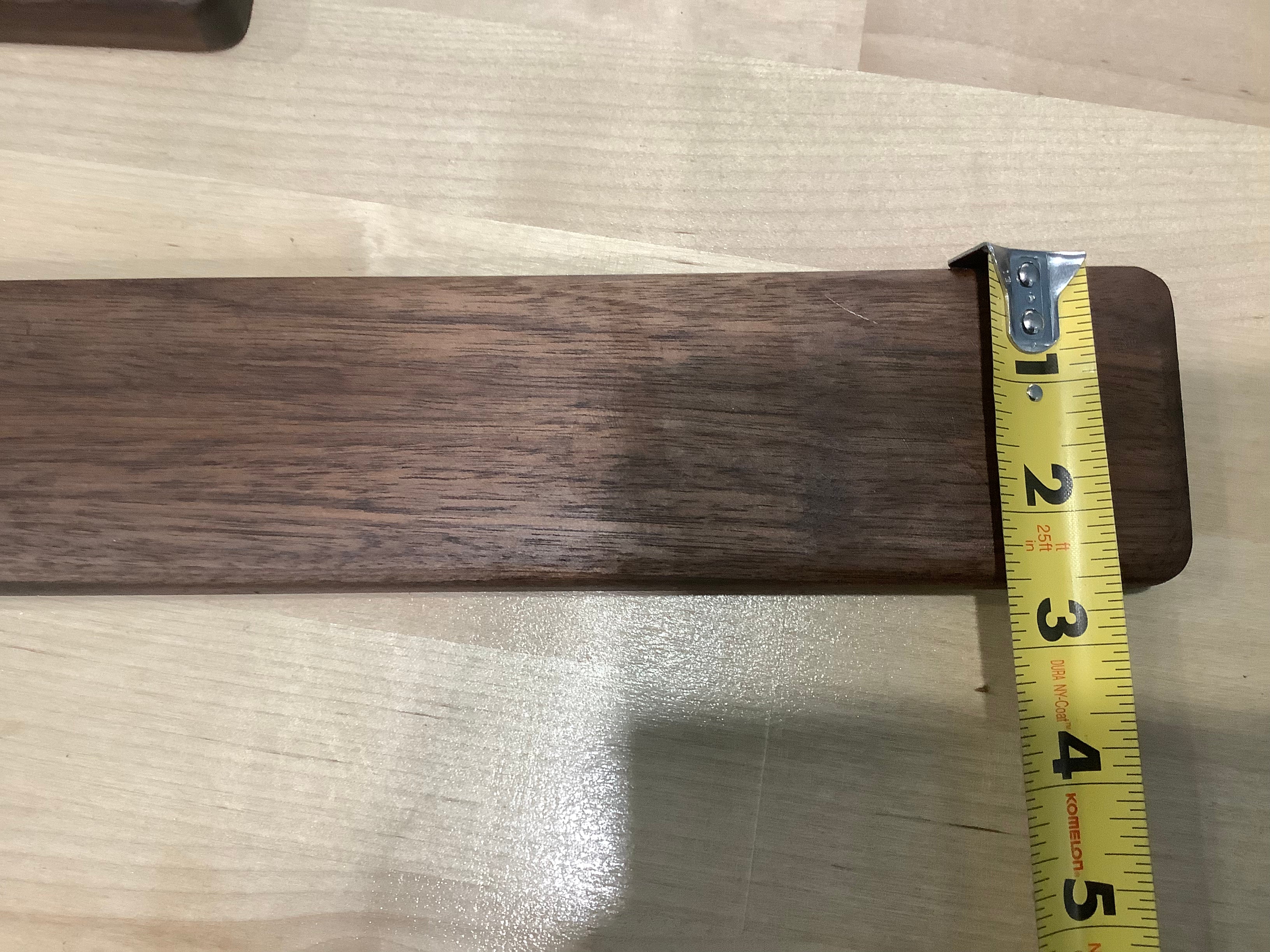 42” Long Walnut Magnetic Knife Rack