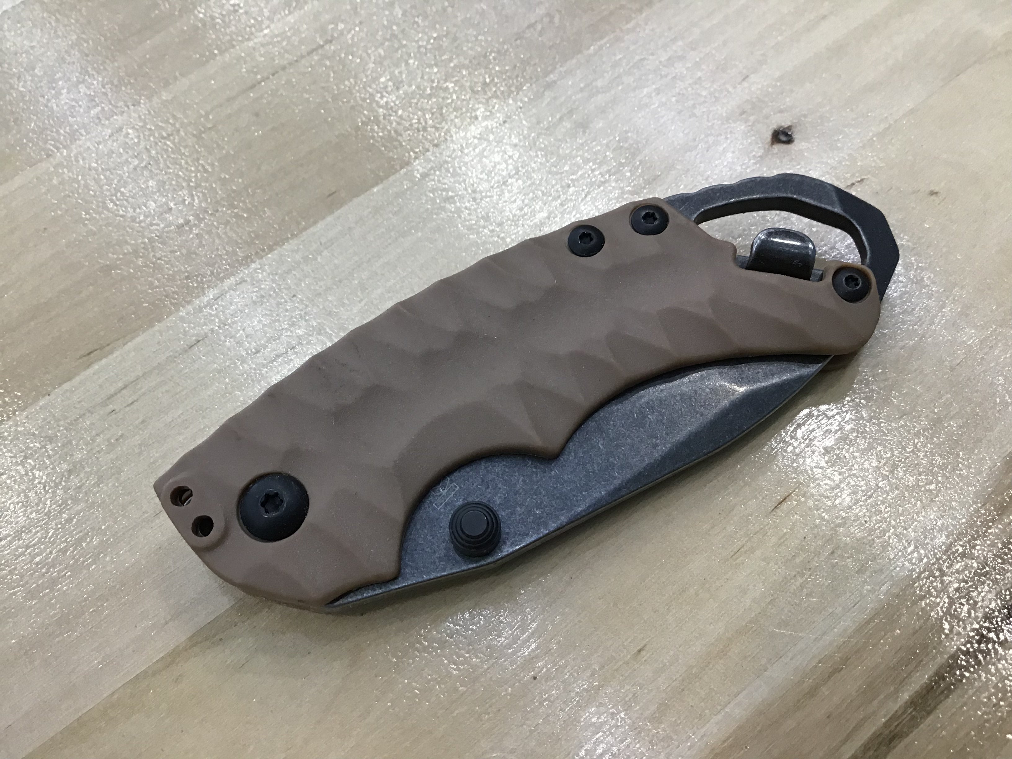 Kershaw Shuffle II Tan Tanto Liner Lock 