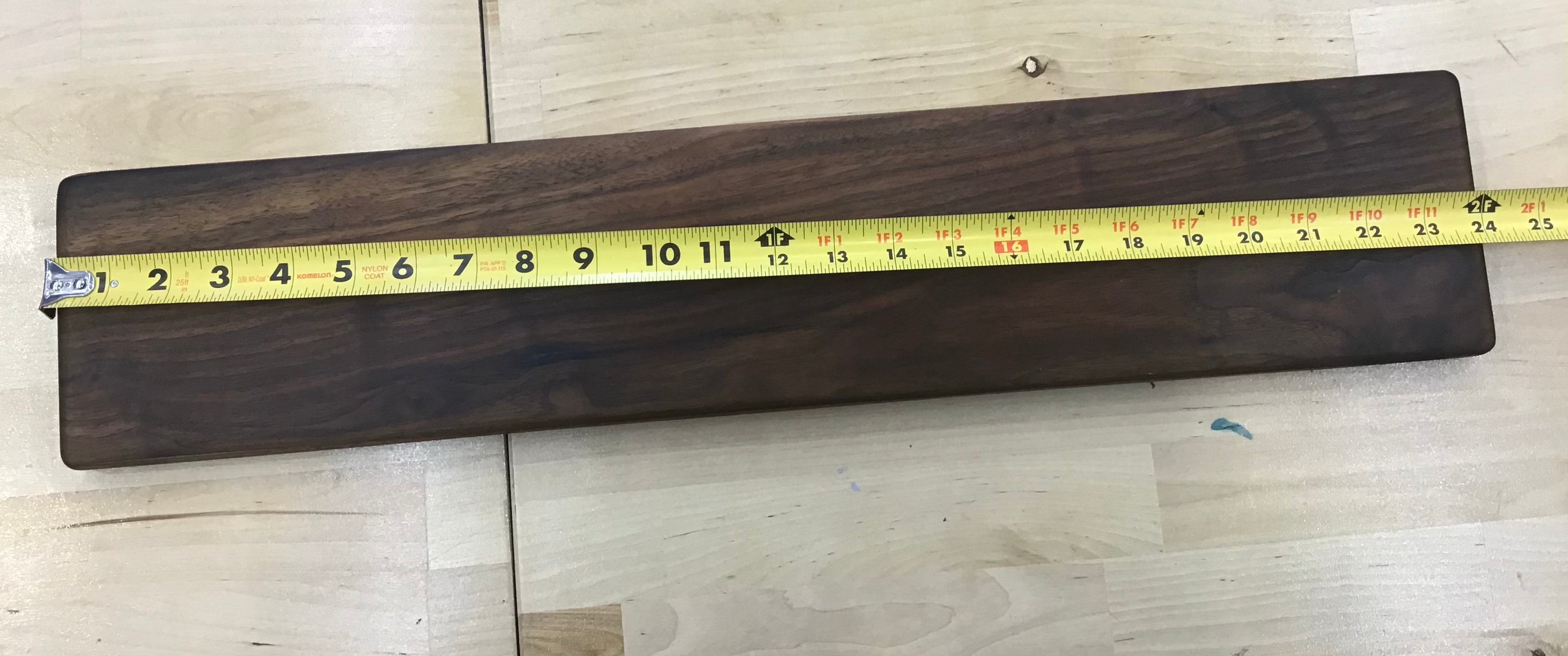 Used Large Walnut Magnetic Knife Rack 24” Long x 5” Wide