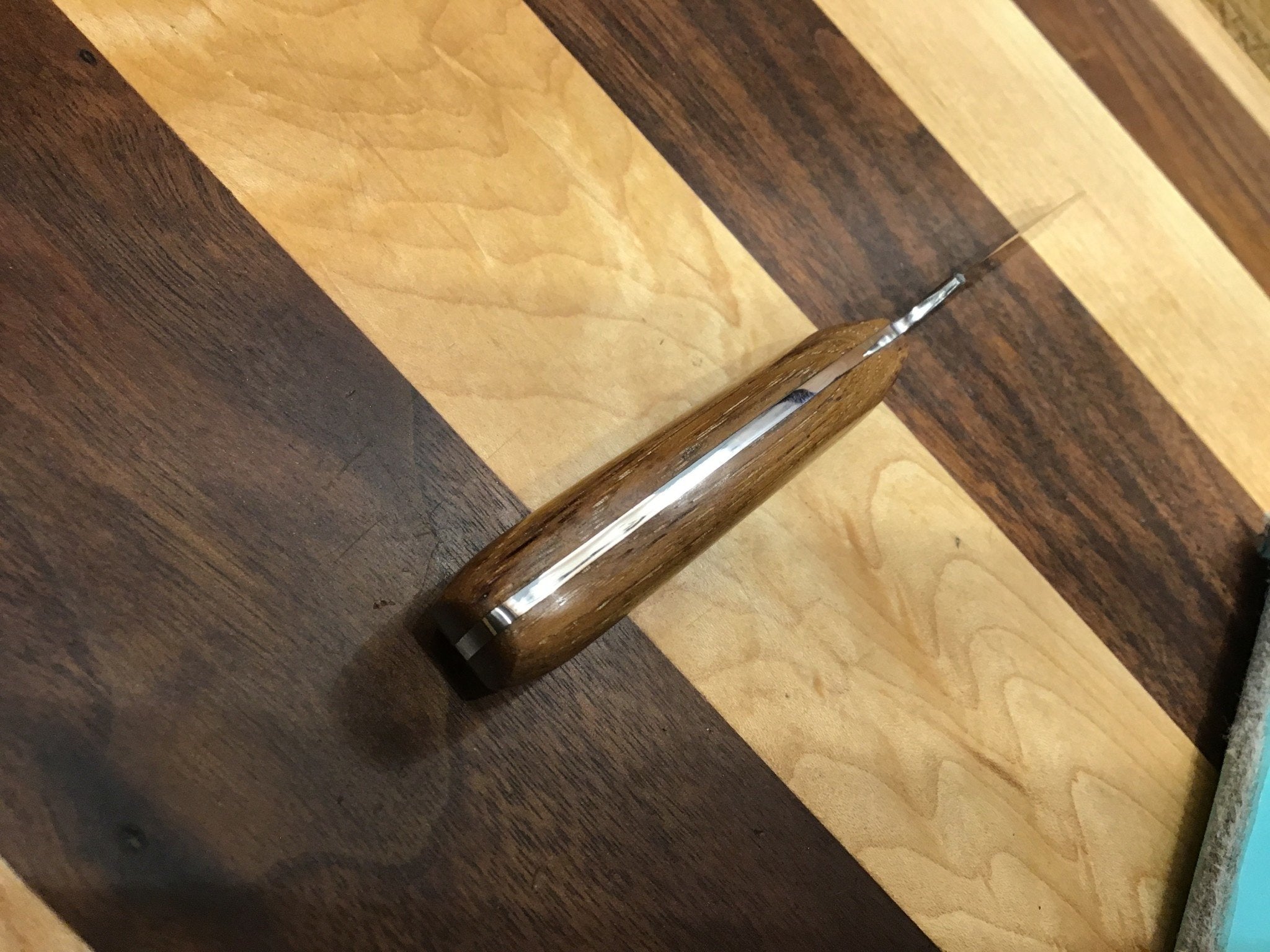 Small Paring Knife 440C with Applewood