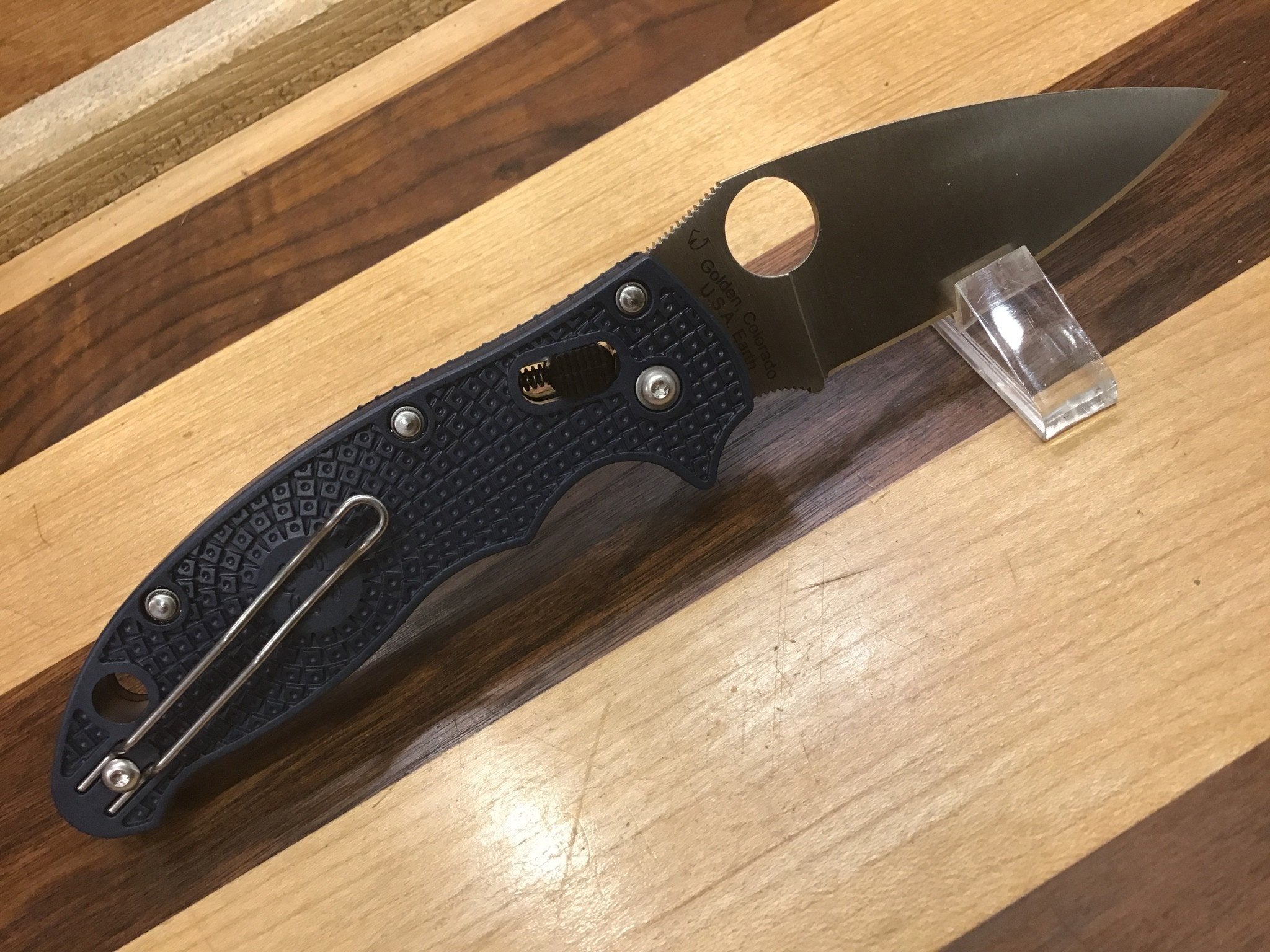 Spyderco Manix 2 in CPM S110V with Dark Blue FRN