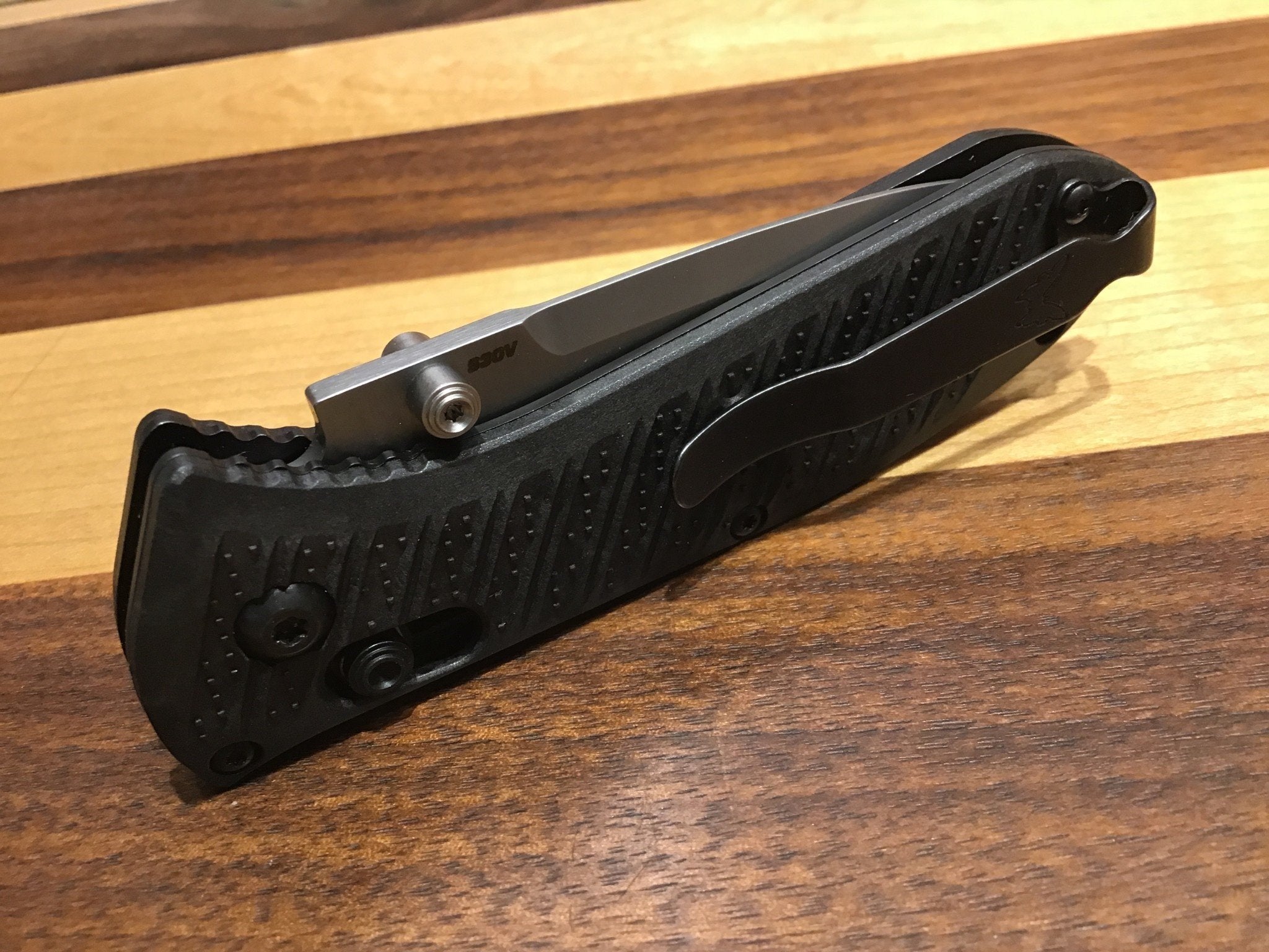 Verrouillage d'axe Benchmade Mini Presidio II 575-1, poignée CF-Elite