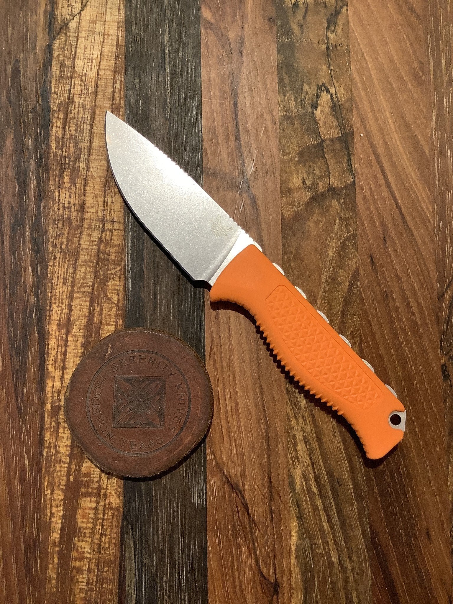 Steep Country Fixed Blade with Orange Santoprene