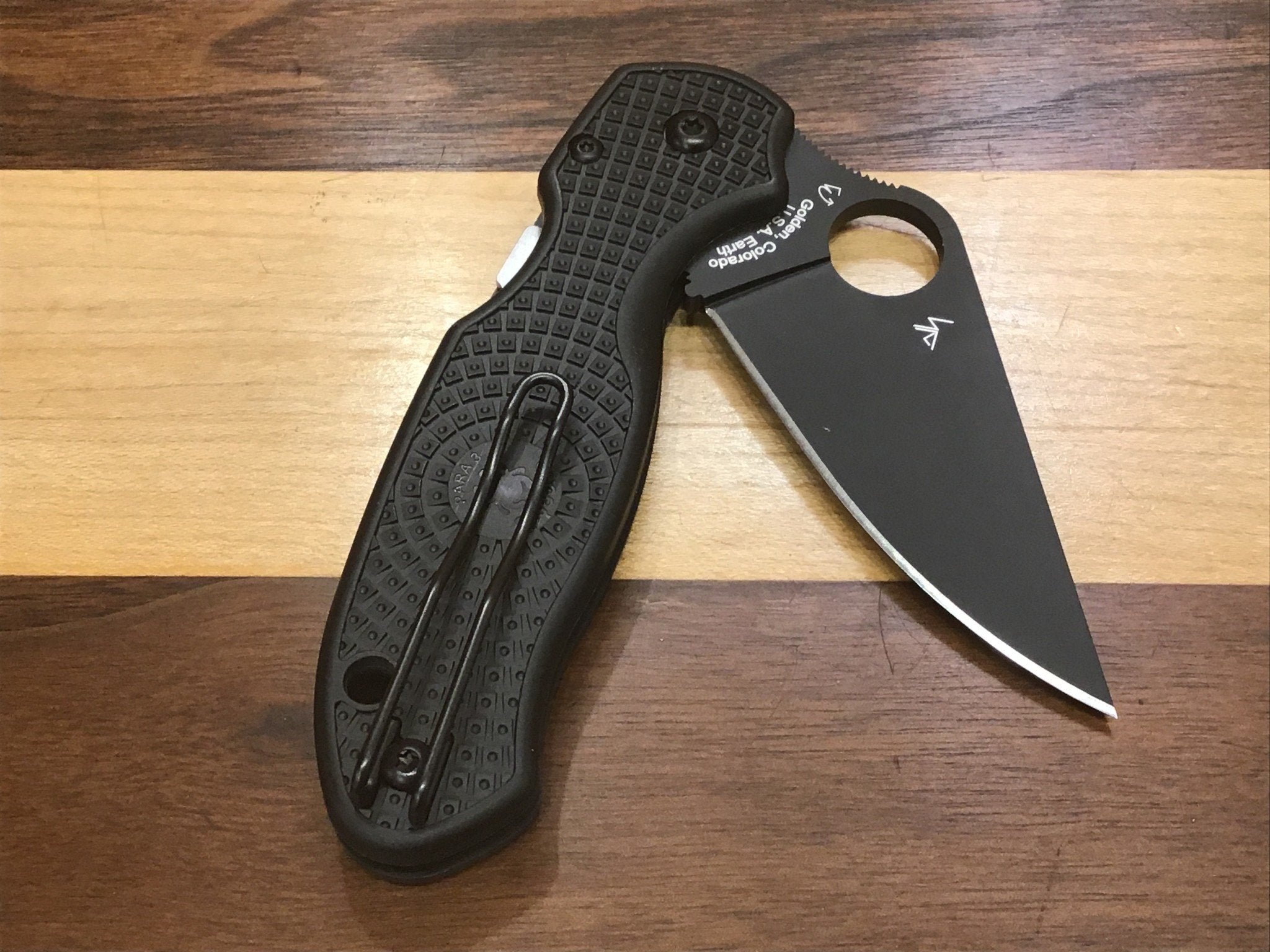 Spyderco Para 3 in CTS-BD1N Compression Lock with Black FRN