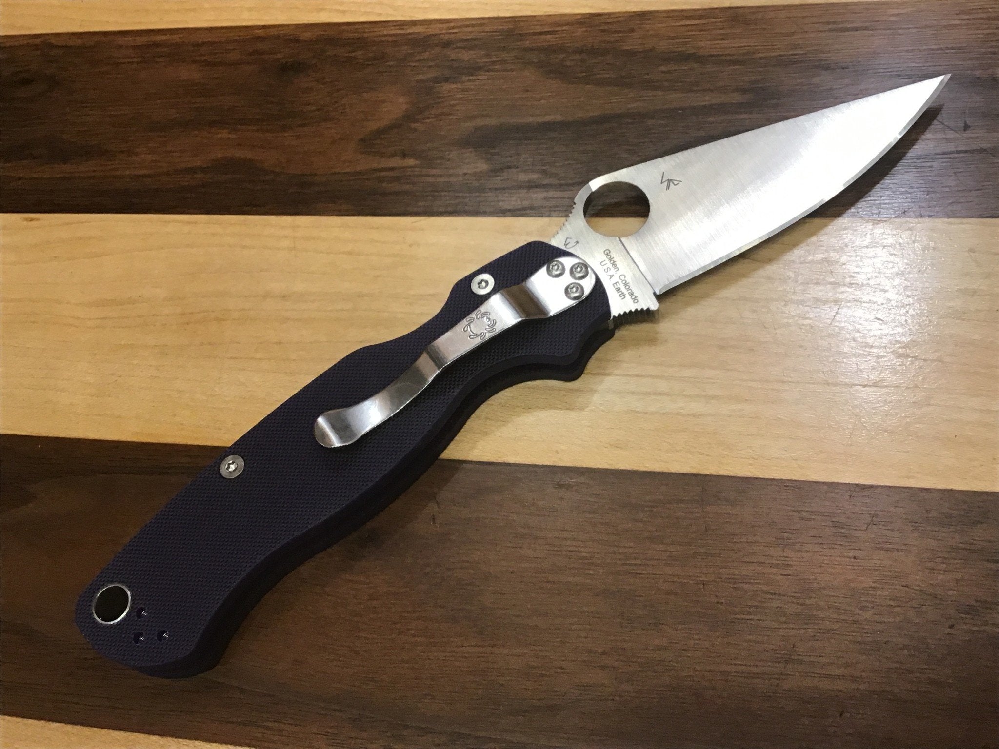 Spyderco Paramilitary 2 in CPM S110V with Blue G-10